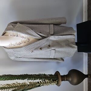 Maurices Tan and Black Houndstooth Patterned Blazer